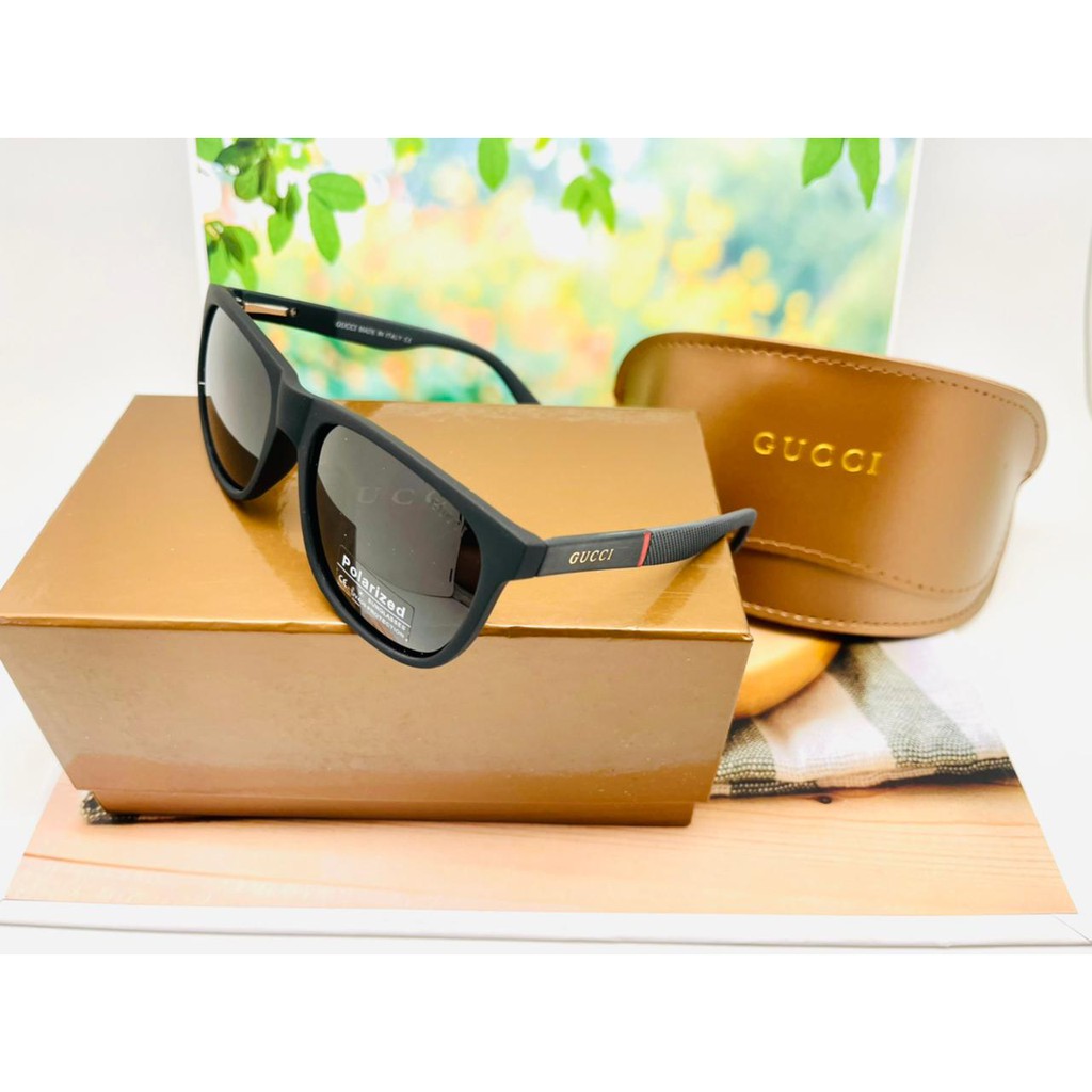 Kacamata Sunglasses Pria  GUCCI 9438  polarized+UV 400 protection black