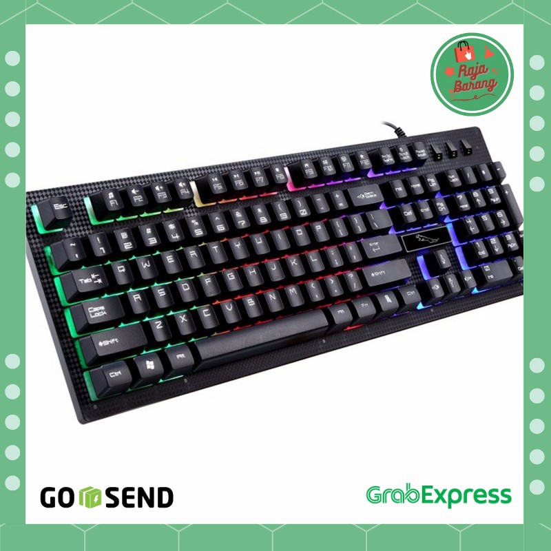 Aksesoris PC/Laptop - Keyboard Leopard Gaming Keyboard LED RGB