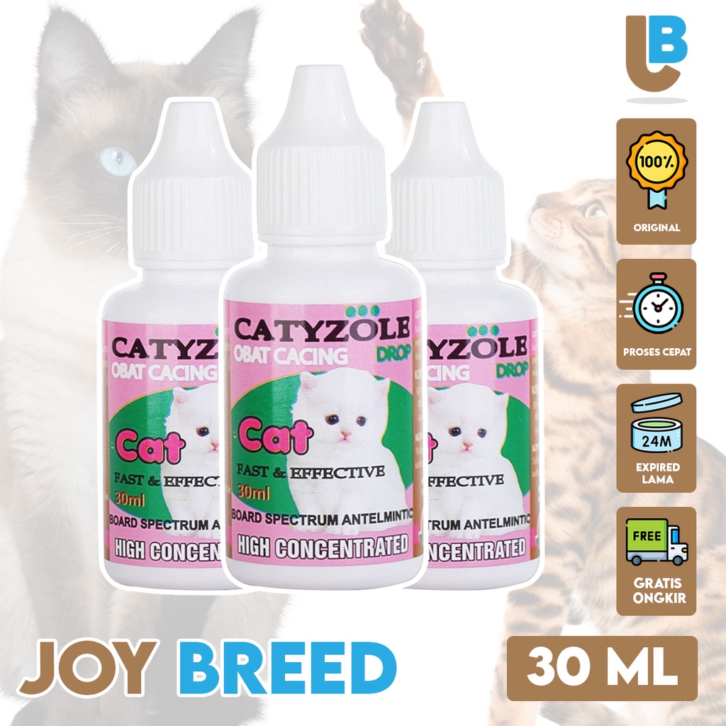 OBAT CACING KUCING TETES CATYZOLE 30 ML CAIRAN PEMBASMI CACING KUCING