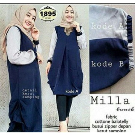 Ocha Tunik Atasan Muslimah Remaja Kekinian Baju Tunic Wanita Pakaian Muslim Lebaran 2020 Murah