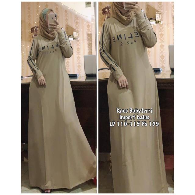 Gamis wanita / gamis kaos import kekinian