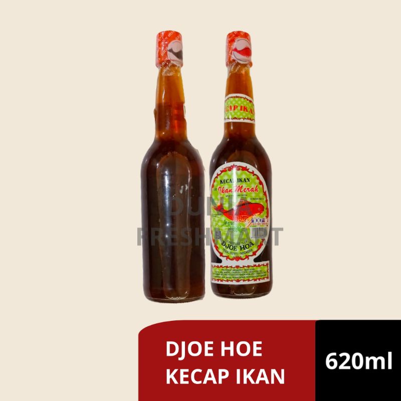 

Kecap Ikan Cap Ikan Merah Djoe Hoa 620ml BOTOL KACA BELING