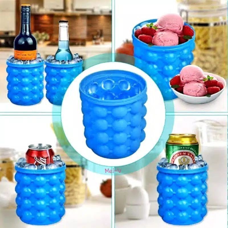 CETAKAN ES BATU GENIE CUBE MAKER 3D SILICONE MOLD SUDAH FOOD GRADE CETAK PENCETAK SERBA MURAH