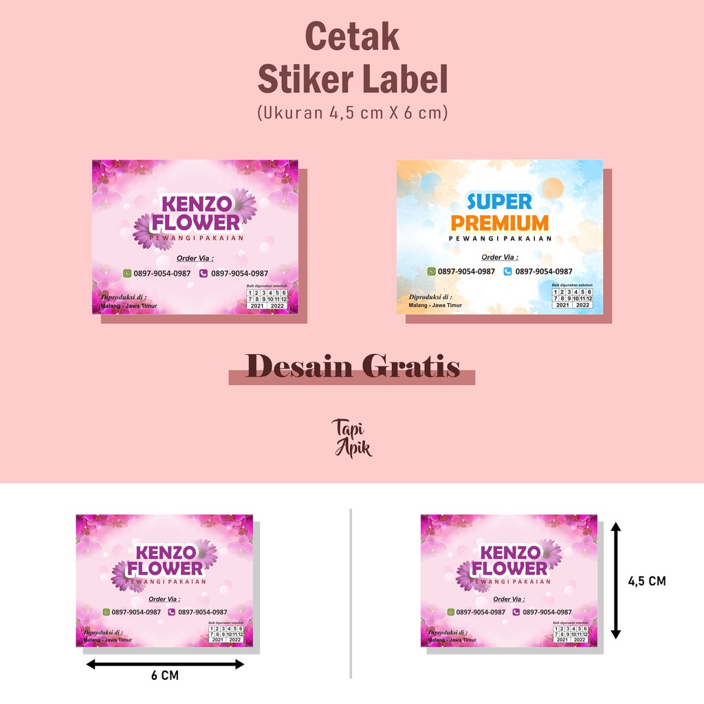 

cetak stiker label produk kemasan,makanan,minuman,olshop murah gratis desain