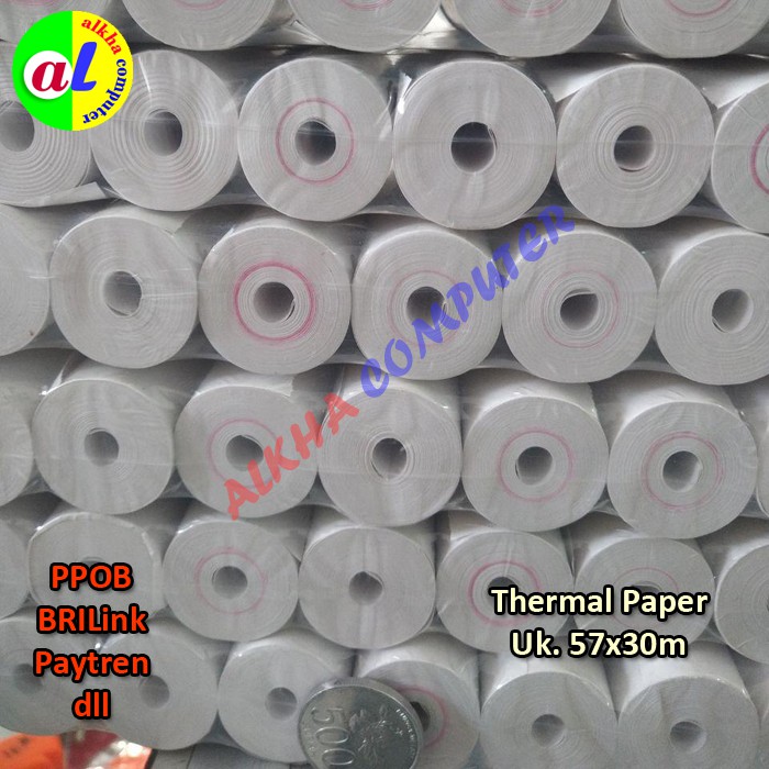 

Kertas Thermal Struk Ukuran 58mmx30mm Mini Printer Segala Merek Msn EDC