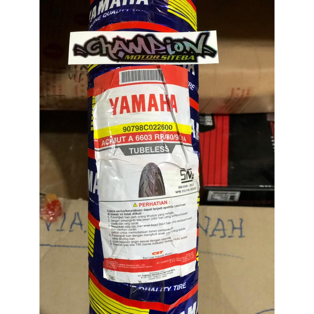 BAN TUBLES MOTOR MATIC YAMAHA CST UKURAN 80/90-14 ACHIMUT TUBLES