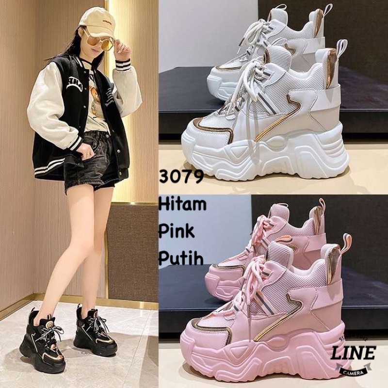 SEPATU WEDGES WANITA   FASHION KOREA 3079