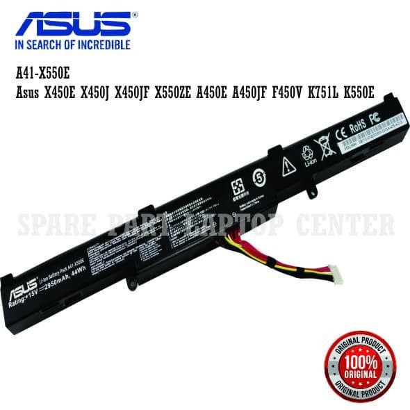 BATERAI BATTERY ASUS X450E X450J X450JF A450J A450JF A450E F450E X550e X550z X550za X751m X750j X750