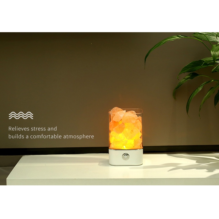 ICOCO Lampu Tidur LED Crystal Salt Lamp of Himalaya Lava Lamp - M4