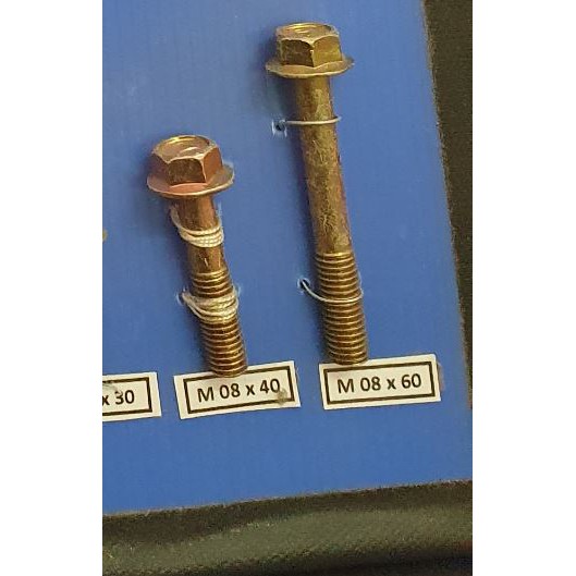 Flange Bolt M8 x 40 / 60 Baut Kuning M8x40 M8x60