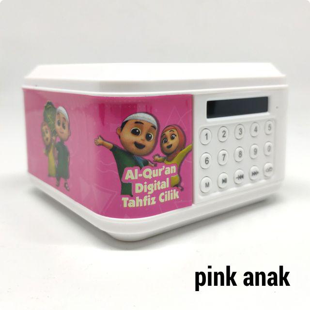 (BISA REQUEST NAMA.) SPEAKER ALQURAN ADVANCE TP600 16GB BLUETOOTH/UST.SOMAD-ADVANCE PINK ANAK