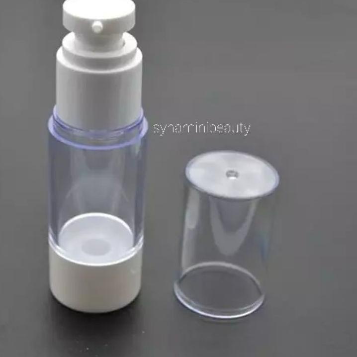 TURUN HARGA❦➤ Botol Airless pump lotion akrilik tebal 15 ml / 30 ml import ✨Super Promo✨