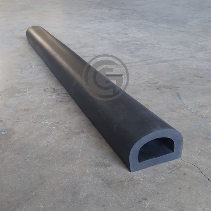 Rubber Bumper Fender Tipe D | Uk. 100cm x 9cm x 7cm | Rubber Fender Loading Dock Bumper Tipe D | Kar