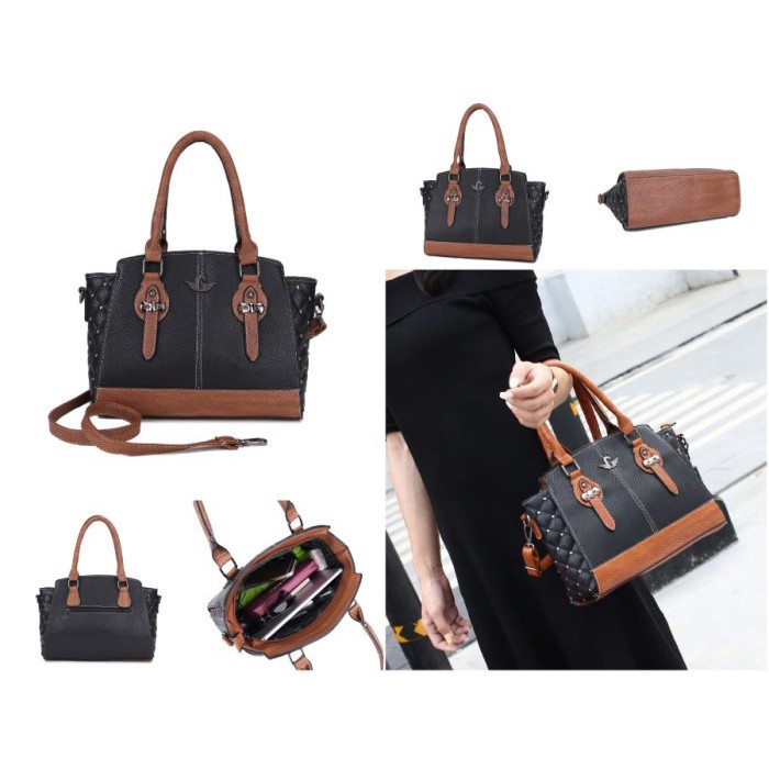 

Promo Terbatas - Tas Wanita Import Warna Coklat Kulit Timbul Selempang Jinjing Besar Ck