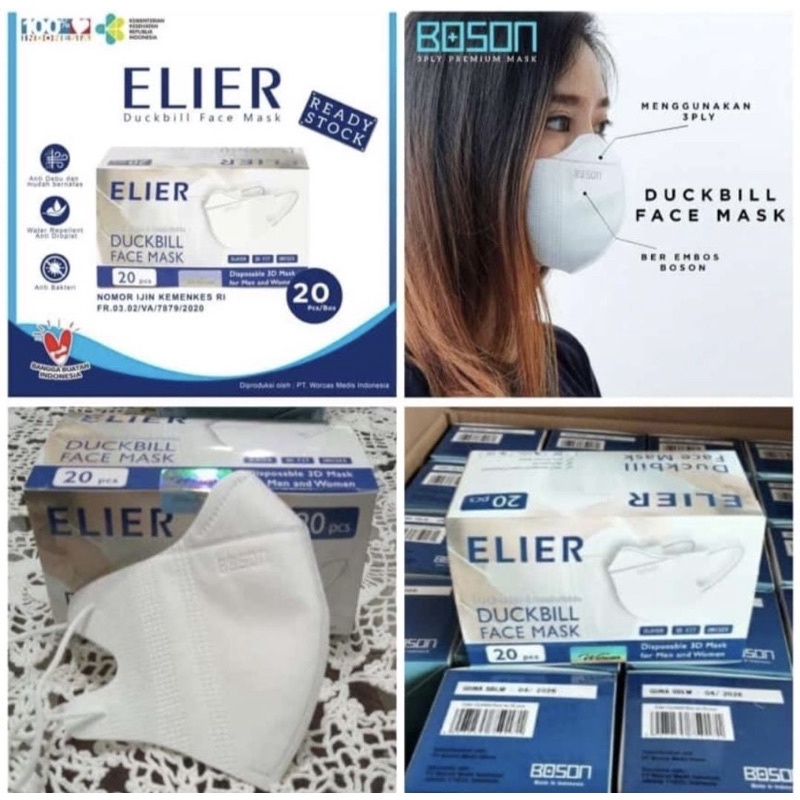 MASKER DUCKBILL BOSON ELIER EMBOS MURAH