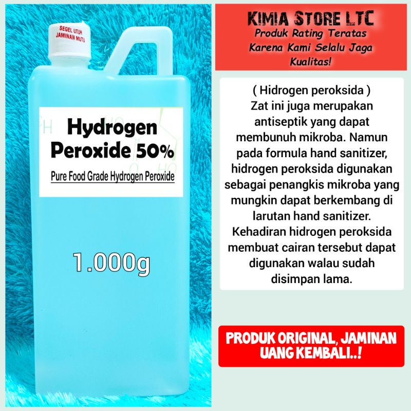 Jual H2o2 50 Hydrogen Peroxide 50 Isi 1kg Shopee Indonesia