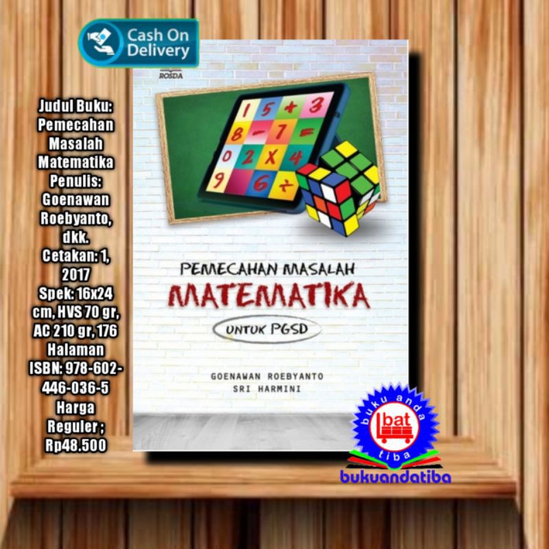 Jual Buku Pemecahan Masalah Matematika Untuk Pgsd Gunawan Roebyanto Original Indonesia 