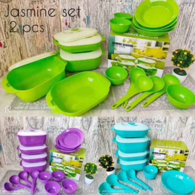 Tempat makan Jasmine set 12pcs