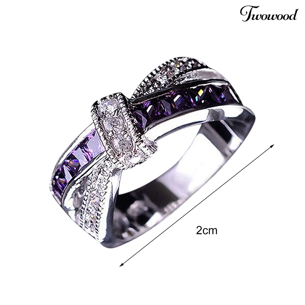 Cincin Berlian Imitasi Bahan Alloy Untuk Pesta