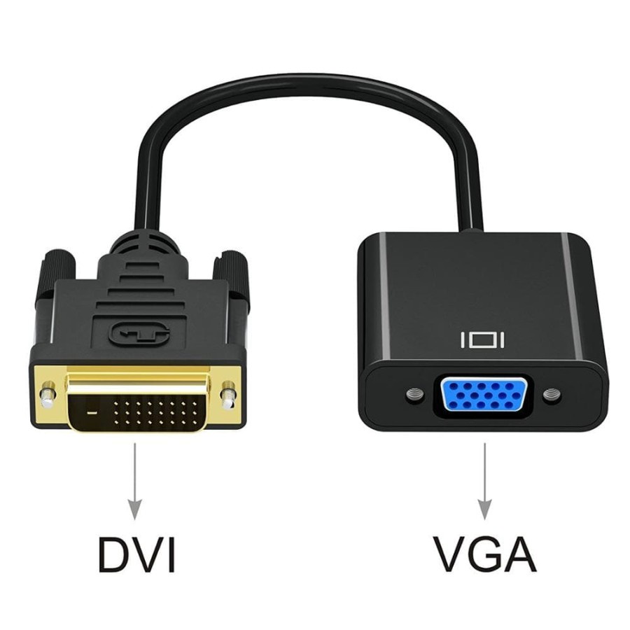 Dvi 24+1 male to vga female converter cable NB active 1080p Full HD for pc - Konverter Dvi-d 24-1 to vga 15 pin d-sub aktif