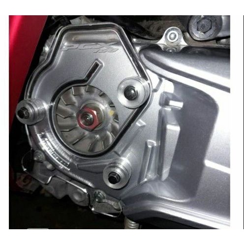 COVER CVT PCX 150 &amp; PCX 160  COVER CVT PCX BAHAN AKRILIK TEBAL 3MM INCLUDE RING AKRILIK