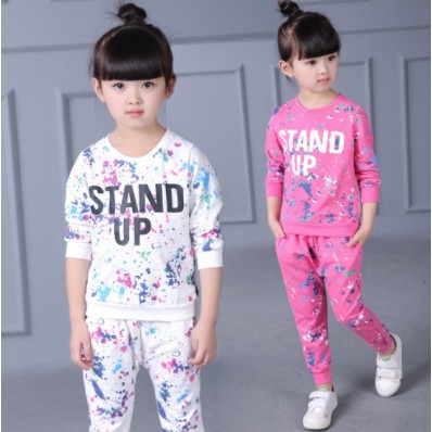 Plazababyku PASSWORD SET SWEATER STAND UP Setelan piyama 1 - 7 Tahun Baju Anak BerKualitas