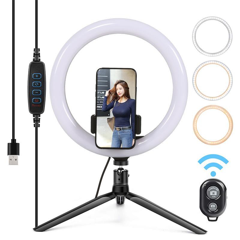 ✅COD [BBS] RINGLIGHT LED 16CM 20CM 26CM LAMPU MAKE UP VLOG LAMPU RINGLIGHT TRIPOD MULTI LIVE