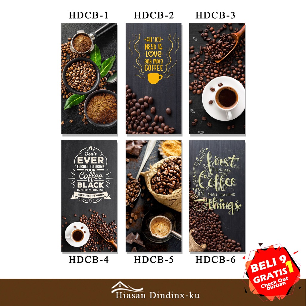 Hiasan Dinding Dekorasi  Dinding Rumah Poster Coffee 