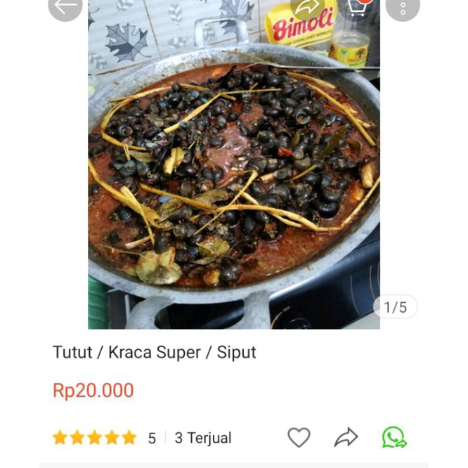 

keong Tutut kraca