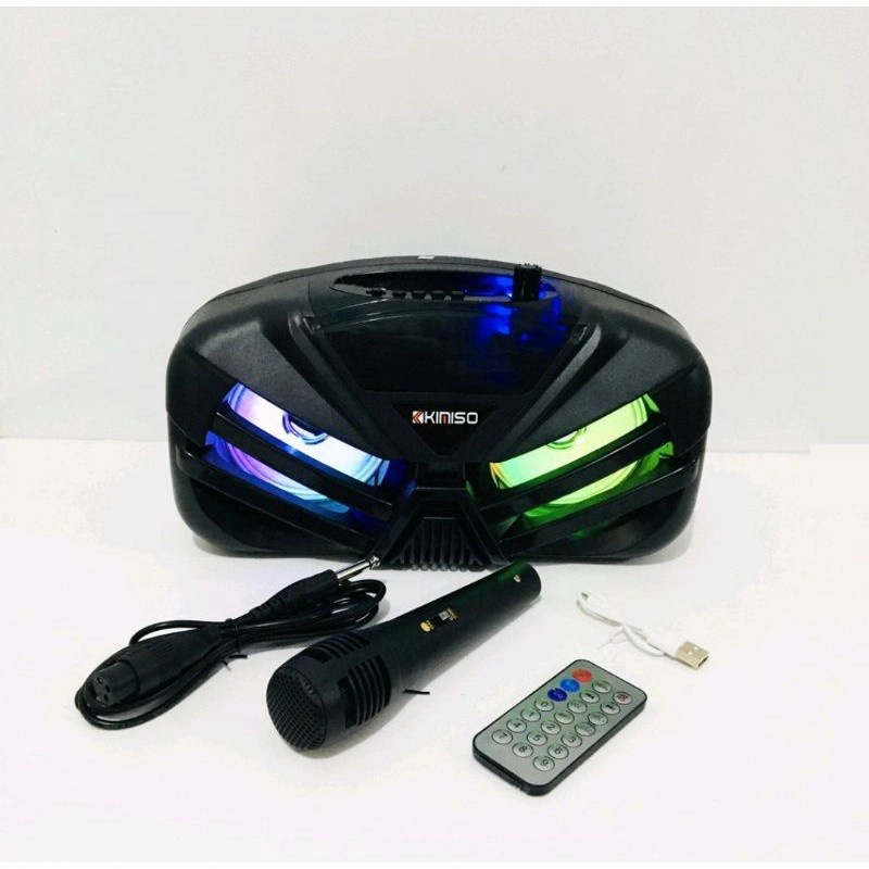 Kimiso QS-451 1000W 2X4.5 inch Portable Wireless Karaoke Bluetooth Spe