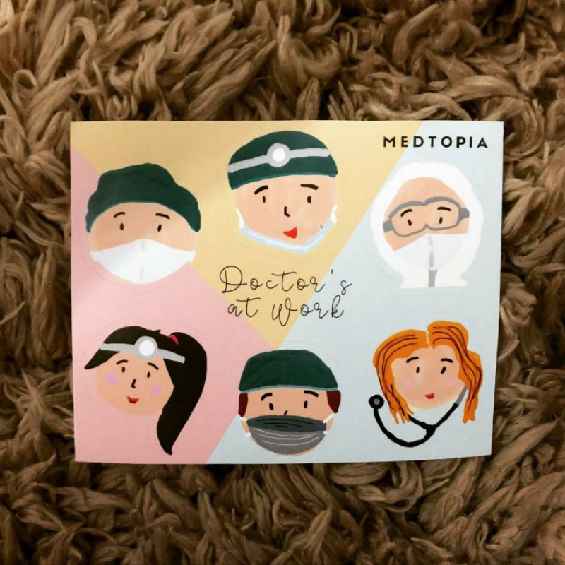 Doctor's at work - Stiker dokter kedokteran - medtopia