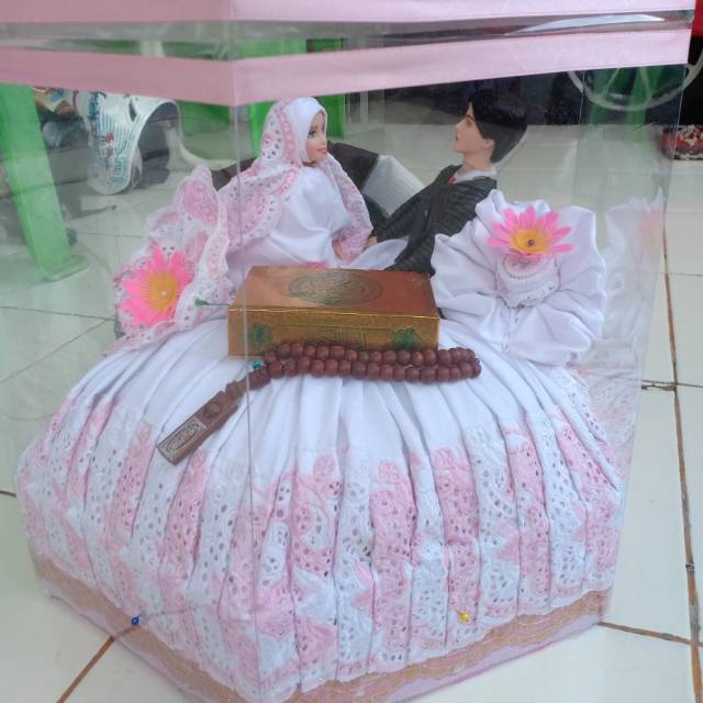 Mukena Khadijah dua warna - Hantaran Nikah - Raja dan Ratu Pelangi