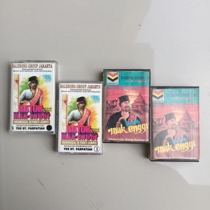 Kaset Pita Vintage Koleksi Jadul Balerong Group Jakarta Ratok Mak Enggi Minangkabau Padang