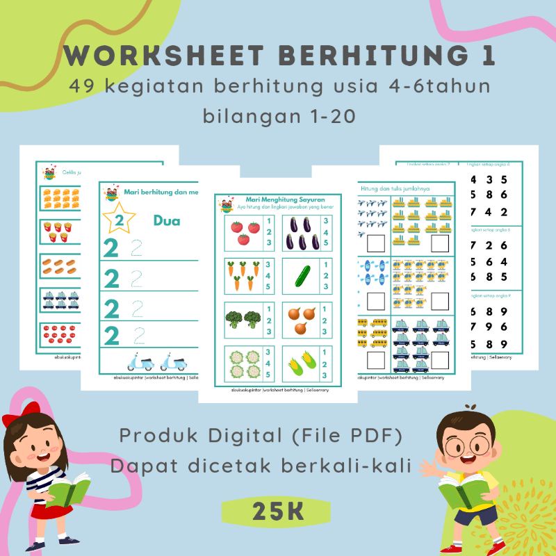 

Worksheet Berhitung 1