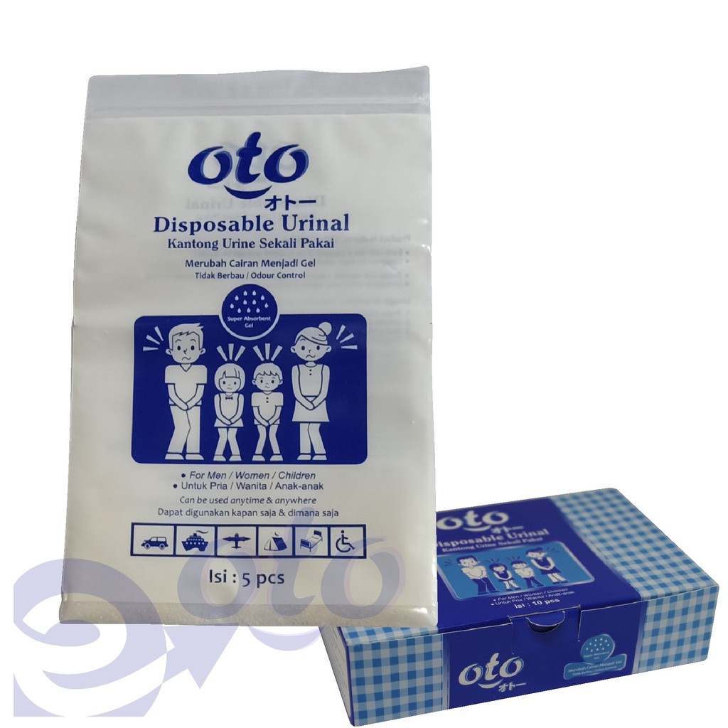 OTO Disposable  Kantong Urine Pipis sekali pakai Urinal 10x