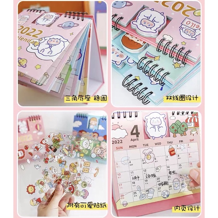 Cute diary planner calendar 2022 kalender anak