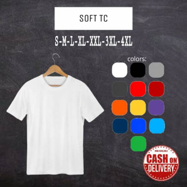 Kaos polos pria wanita hitam putih warna bahan halus promo Kaos polos pria wanita hitam putih warna bahan halus promo