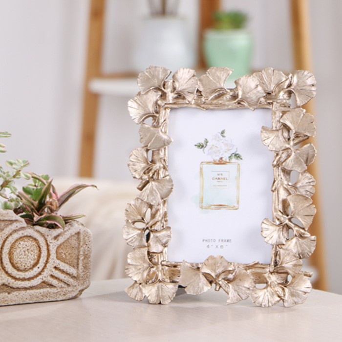 Triple W Nordic Gold Photo Frame Bingkai Foto Meja Emas Figura Dinding Tembok 3R Premium