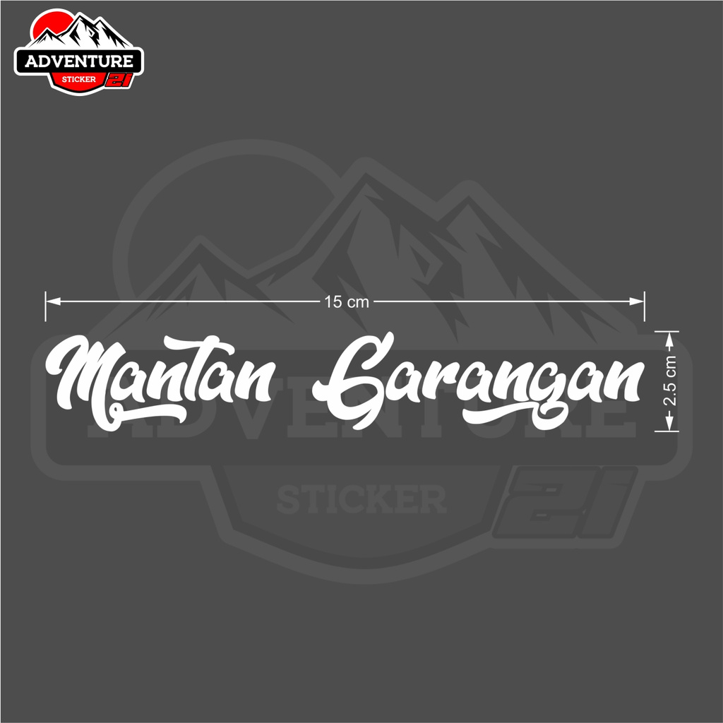 

Stiker Cutting Mantan Garangan