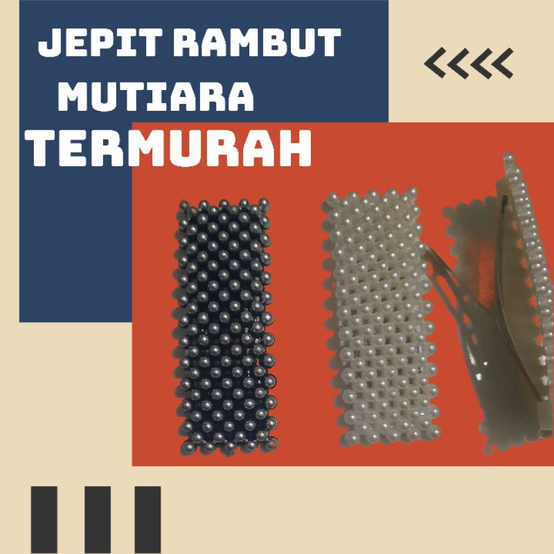 jepit rambut mutiara/jepit rambut dan jilbab korea ori