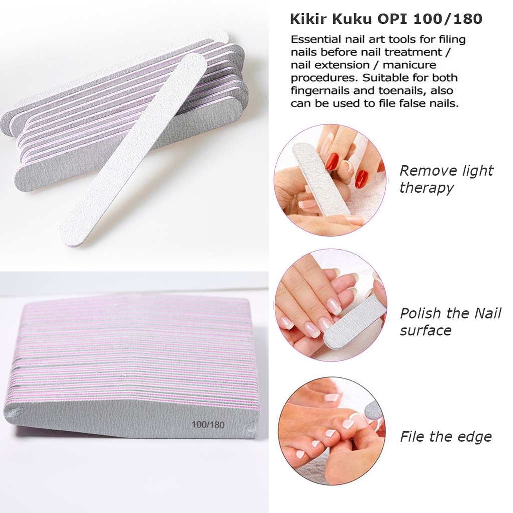 Kikir Kasar Kikir Kuku 100/180 Nail File Model Diamond 1 Pack | Kikir Kuku | Kikir Kuku Diamond | Kuku