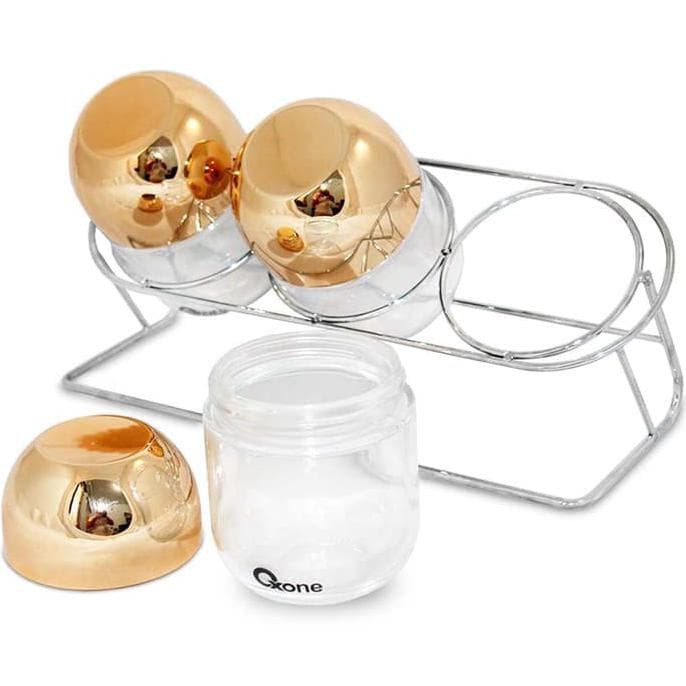 Oxone OX-353R 3pcs Toples Serbaguna Gold Capsule with Rack