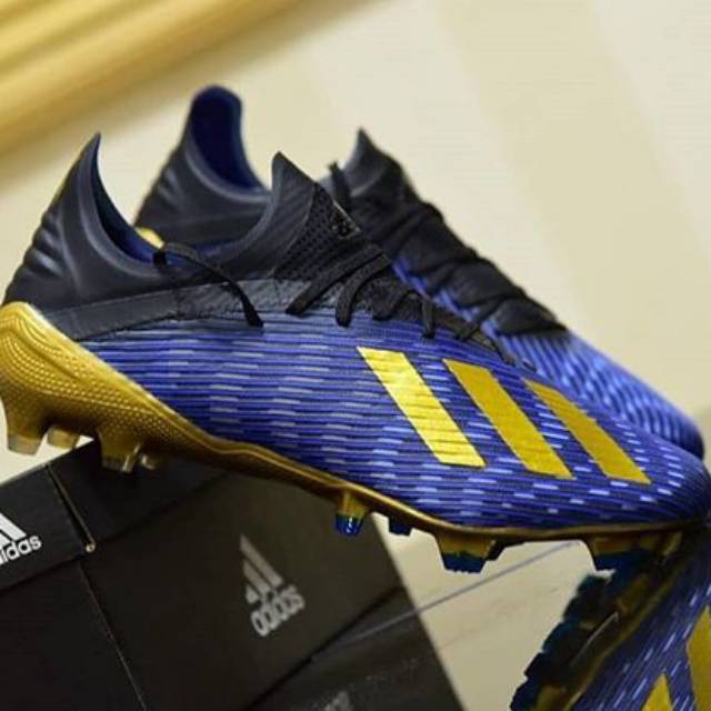 Adidas X 19. 1 Blue gold new