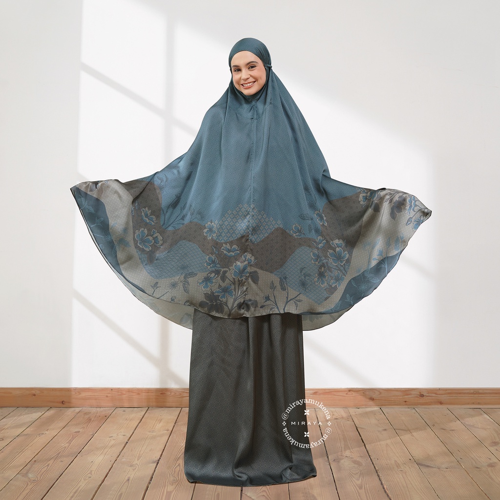 Mukena Travel Printing Miraya Moorland Slate