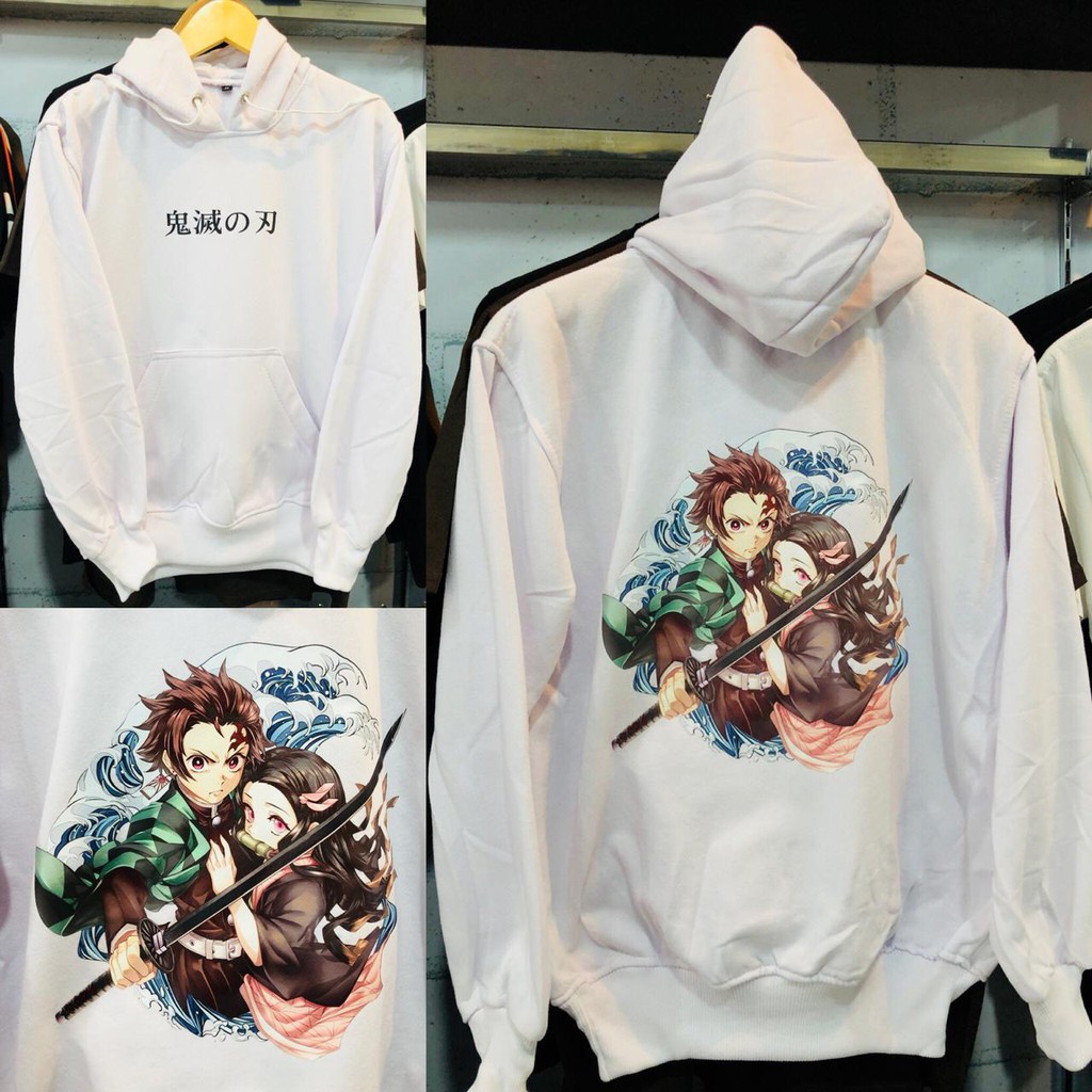 Sweater Anime Kimetsu No Yaiba White