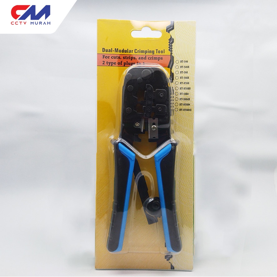 TANG CRIMPING RJ45 || Tools Crimping Rj45 Dual Modular TL-5684R