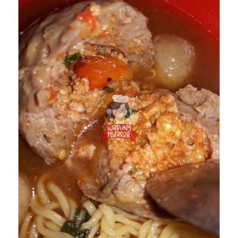 

bakso petir (isi cincang + cabe)
