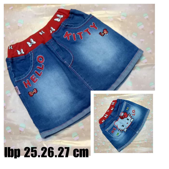 Basic Skirt Rok Tutu - Rok Anak Perempuan - Rok Celana Anak Rok Jeans Anak Perempuan / Rok Jeans