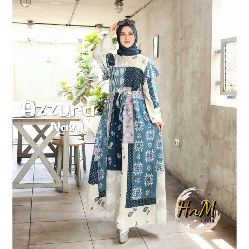 HM MAXI AZZURA / DRESS /GAMIS /GAUN/