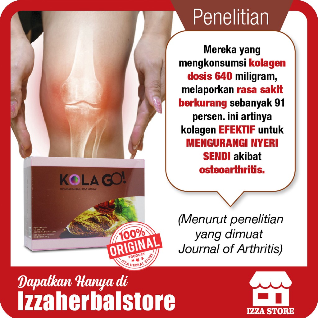 KOLAGO Obat NYERI SENDI Rematik Tulang Osteoarthritis Osteoporosis Radang Sendi ASLI ORIGINAL BPOM